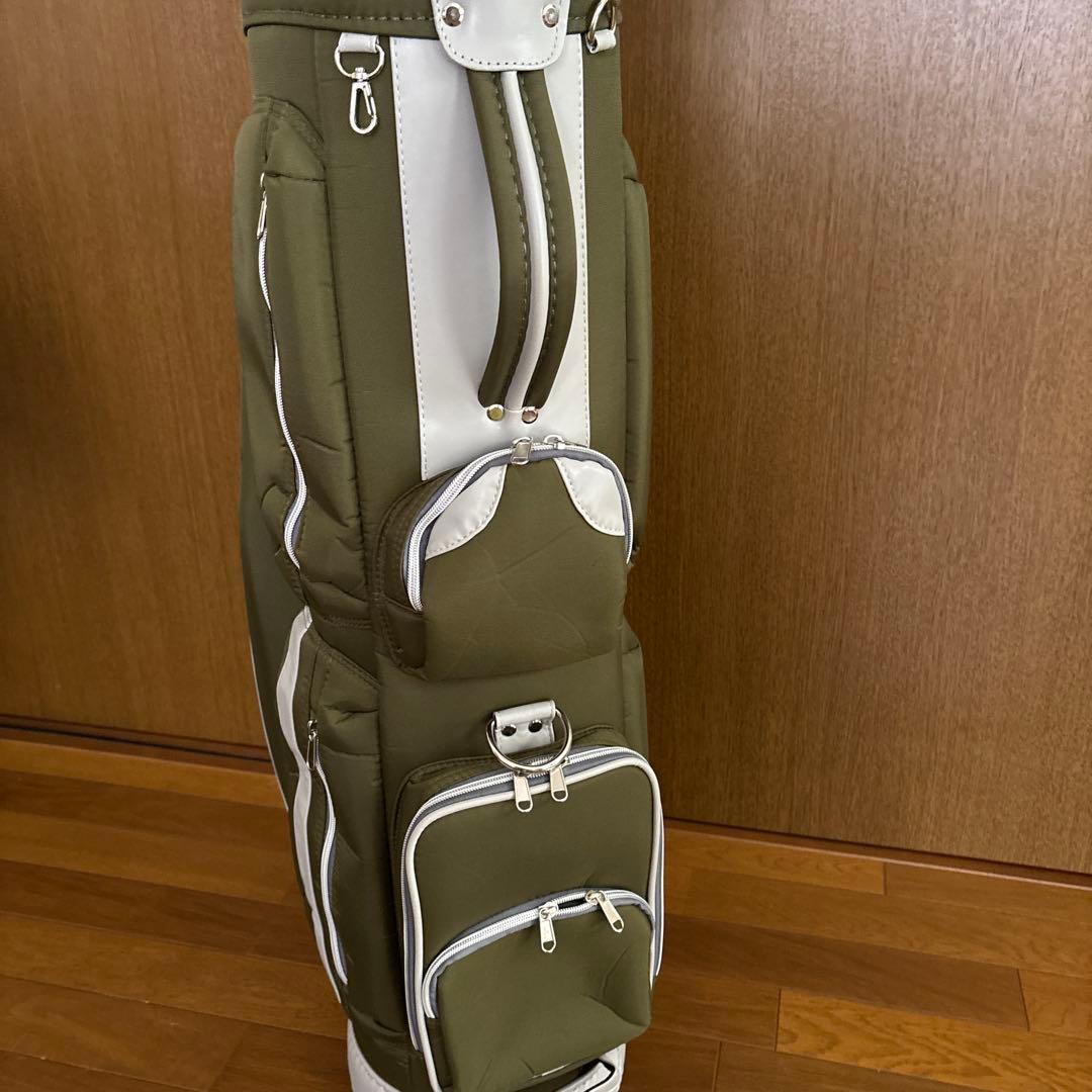 オリーブグリーン ゴルフバッグ 超軽量2.9k g