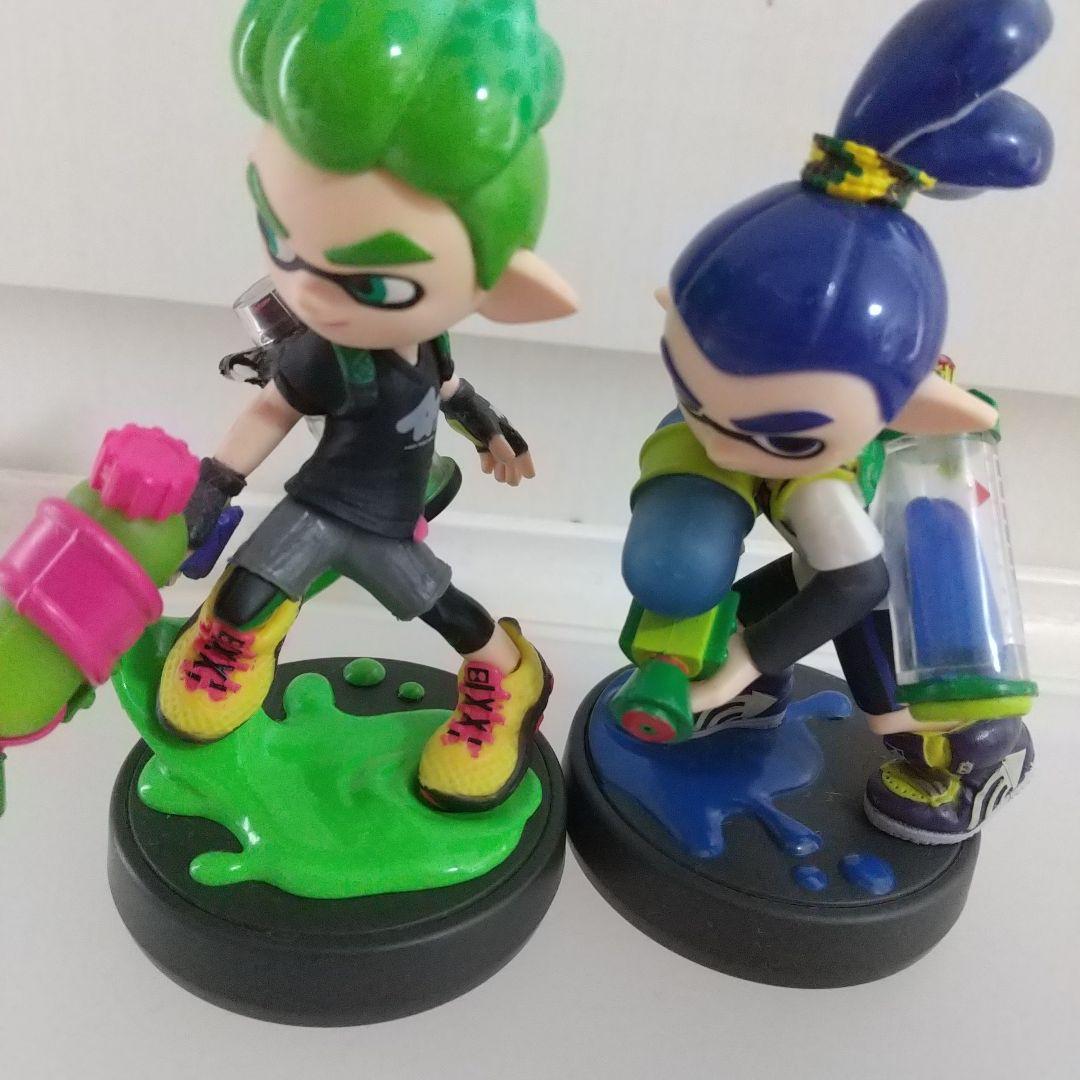 任天堂　amiibo スプラトゥーン ガール ボーイ いか5点セット☆