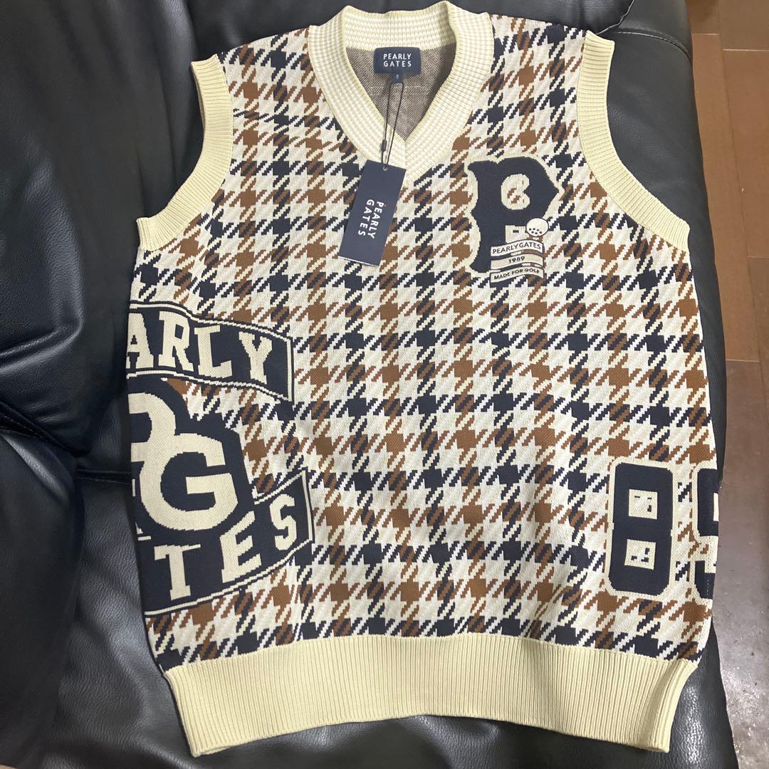 パーリーゲイツ Vネック ニットベスト タグ付き