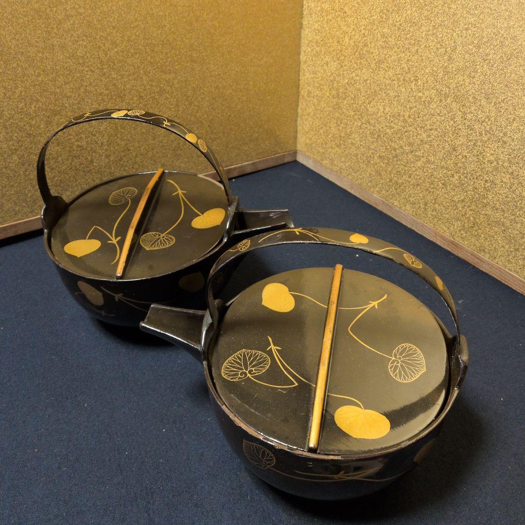 酒次　金蒔絵　対