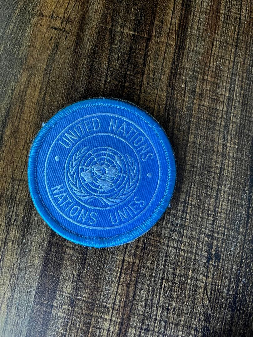 PKO正規品　国連ロゴ入り青いワッペン　陸上自衛隊　激レア