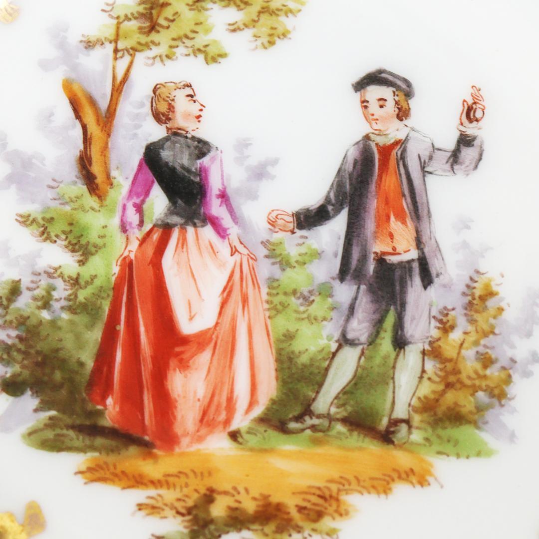 リヒャルト クレム工房 ワトー画 チョコレートカップ＆ソーサー