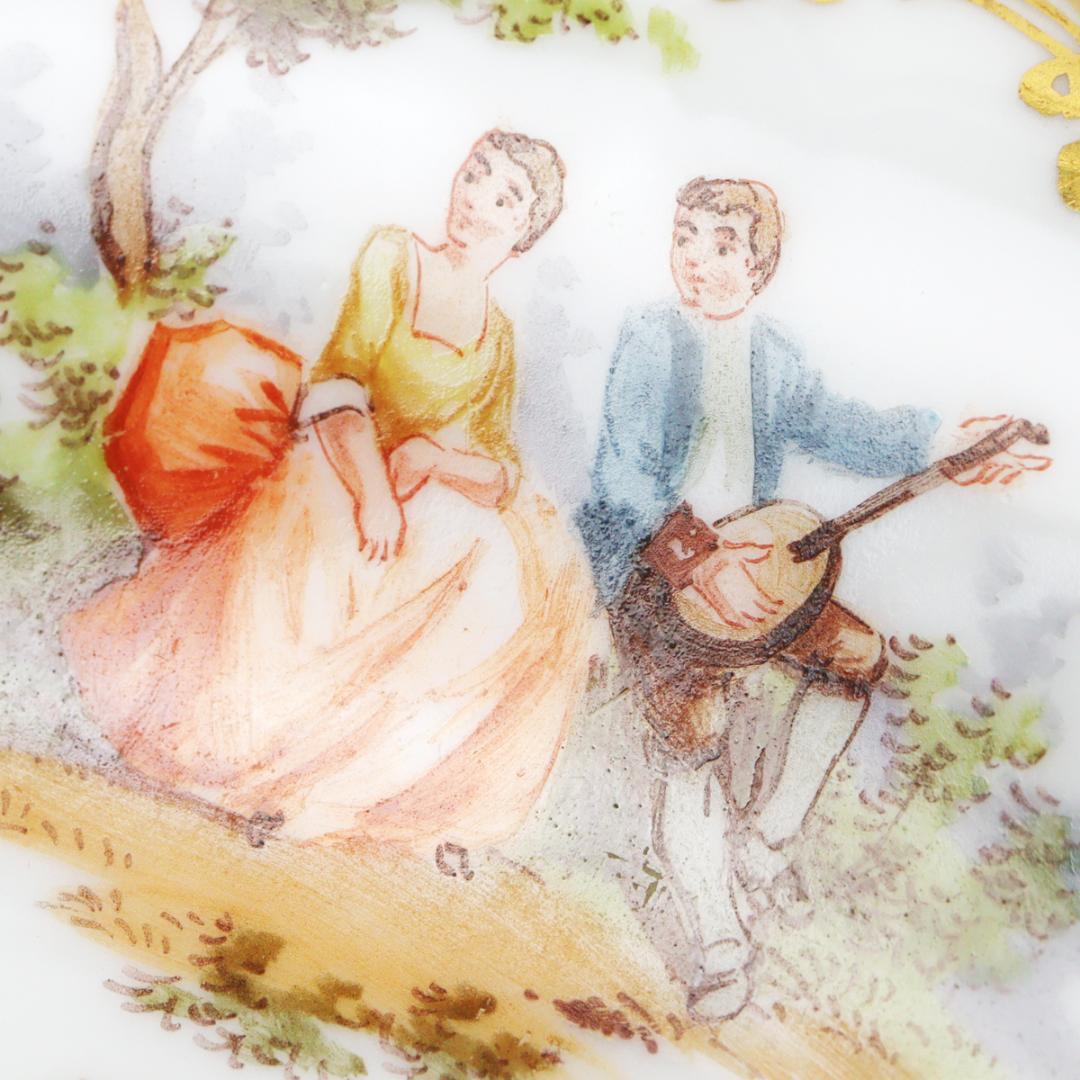 リヒャルト クレム工房 ワトー画 チョコレートカップ＆ソーサー