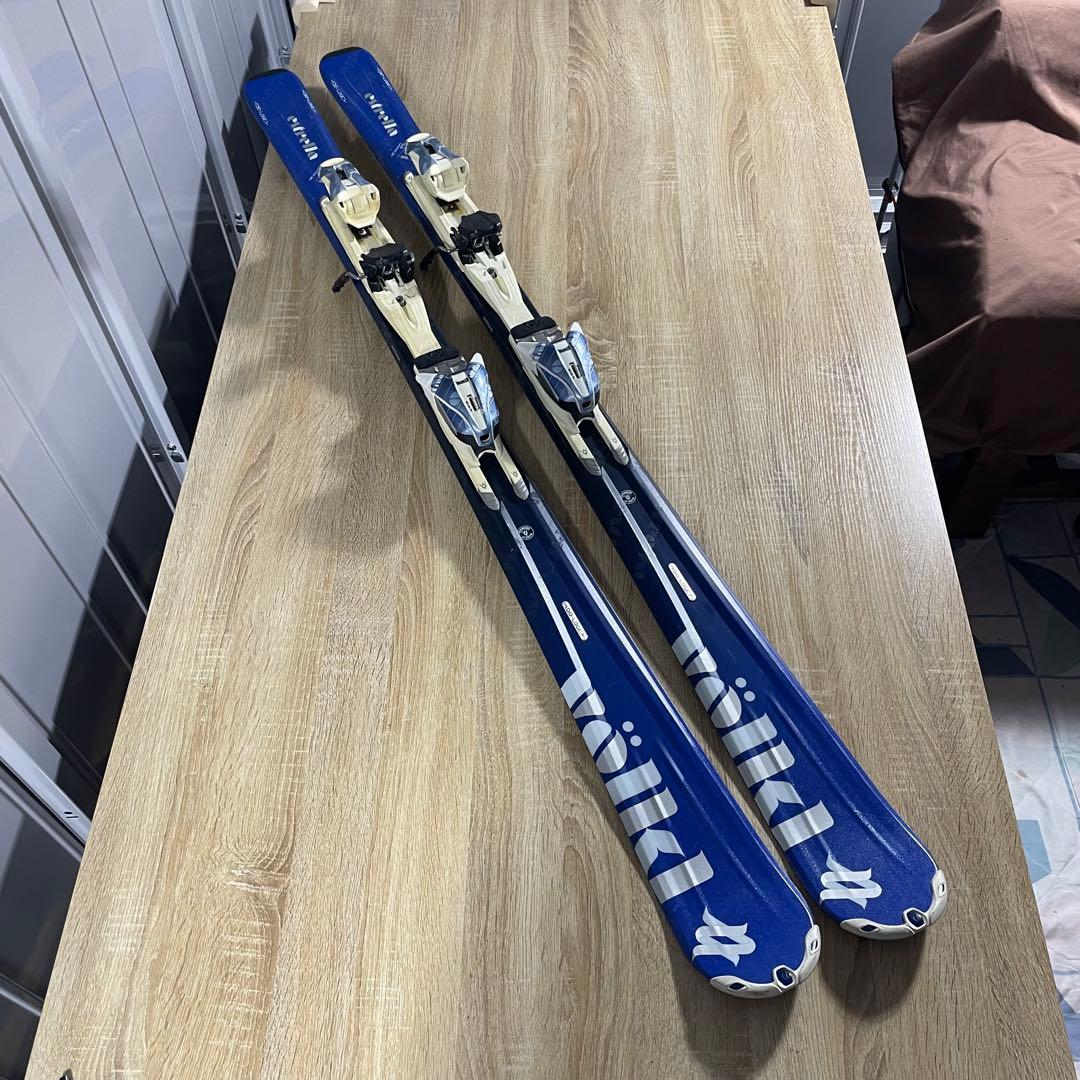 VOLKL151cm SALOMON24/24.5cmストック付きスキーセット