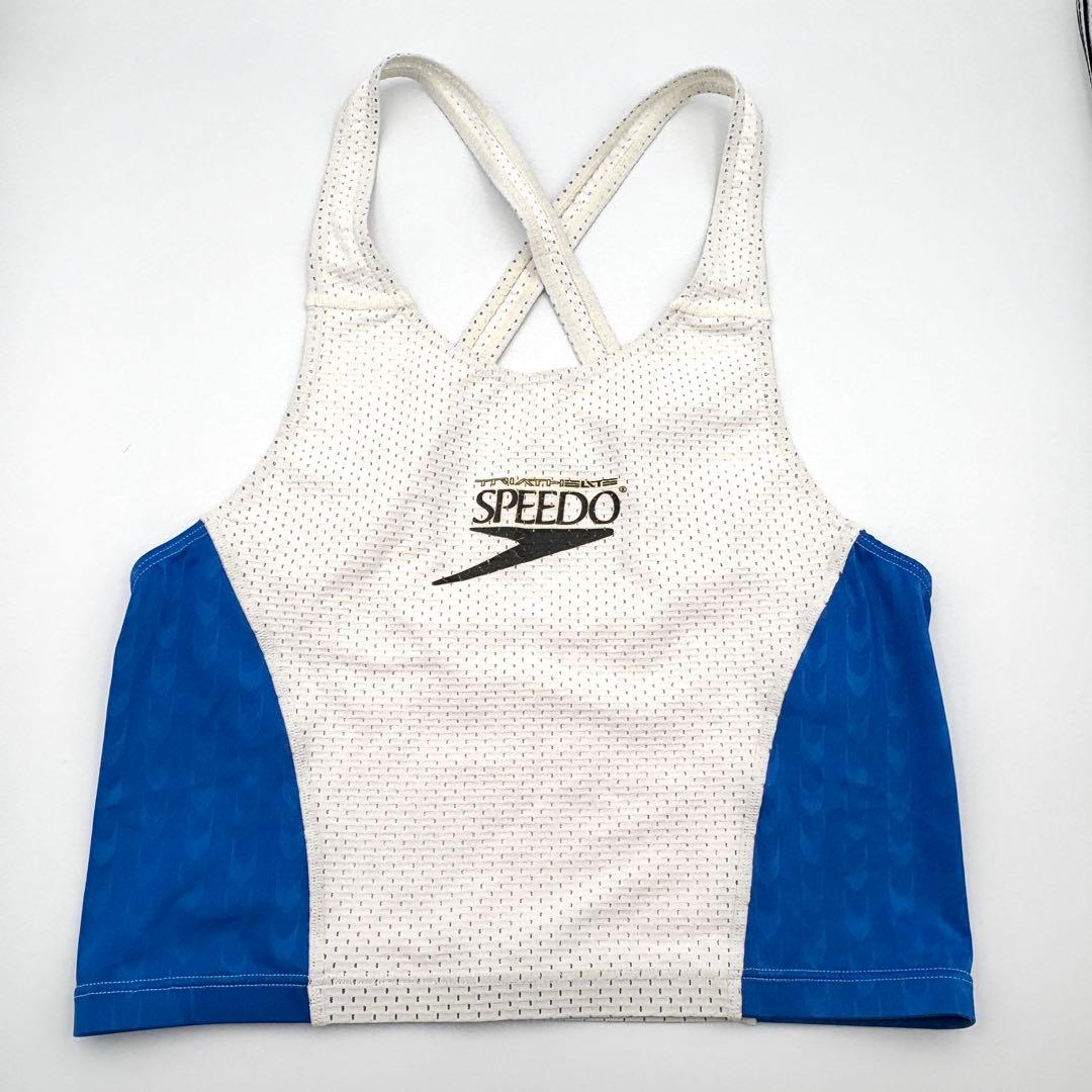 廃盤品　SPEEDO トライアスロンウェア M ホワイト/ブルー　競泳水着