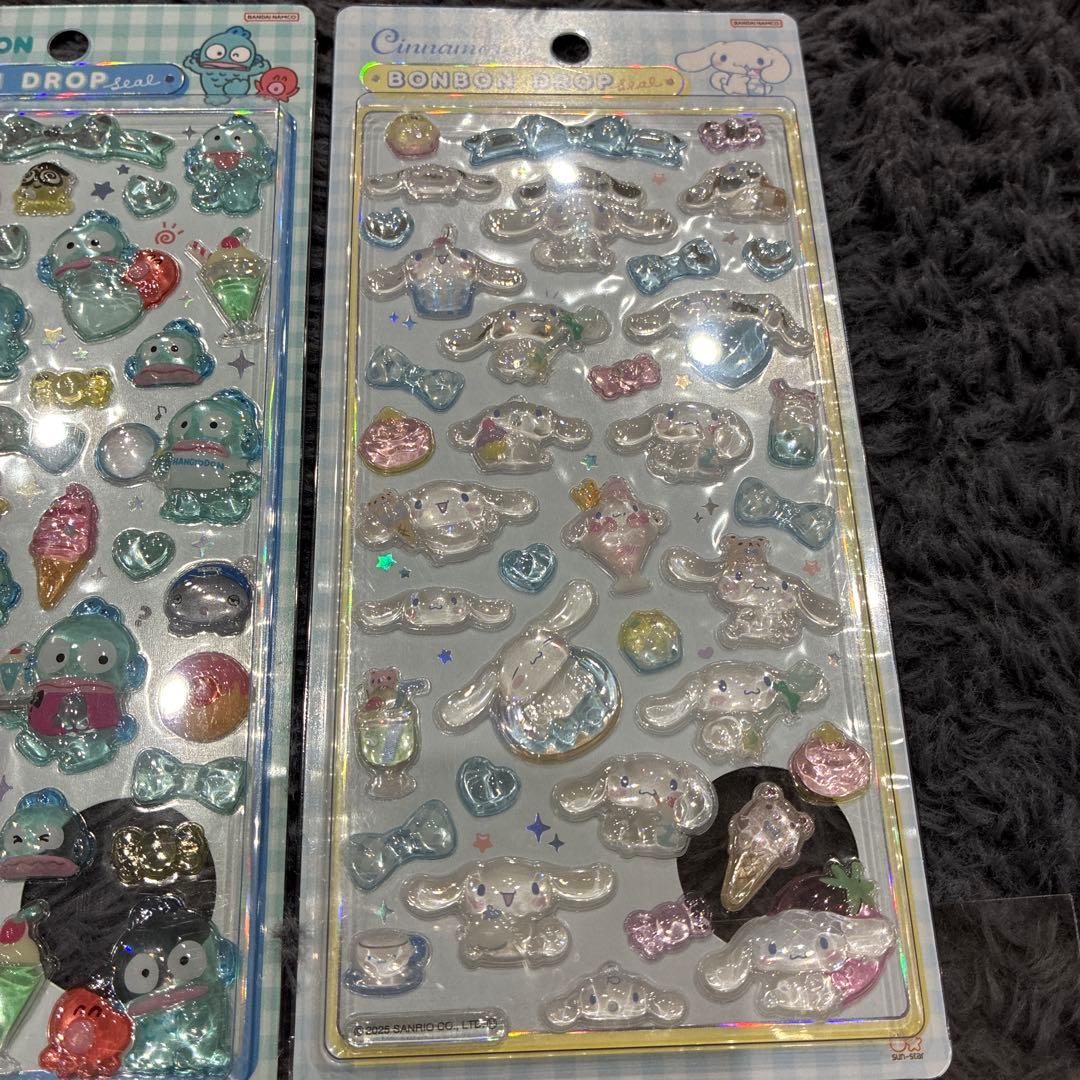 正規品　ボンボンドロップ　コットンパフィー　他　　　キャンディシール　9枚セット