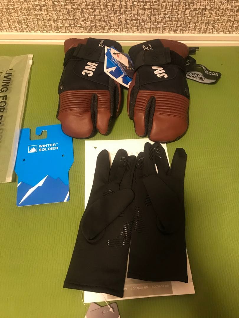 スノーボード　レザー グローブ