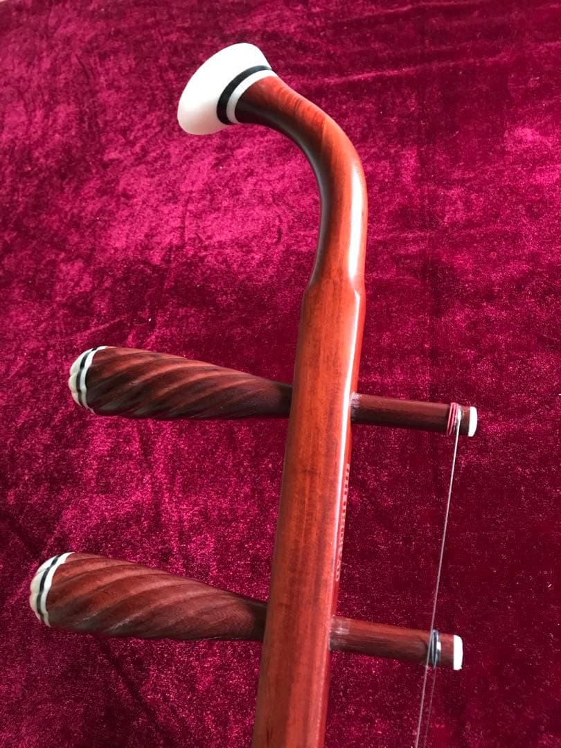 二胡★最上級紫檀★錦蛇皮★古月琴坊・万其興製作★十年保証★一生の宝物