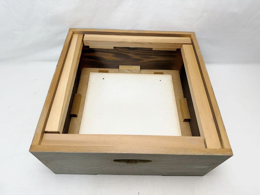 茶道具 焼杉 置炉 野々田電熱器 電気炭 敬典造 丸釜釜印 3点セット 元箱