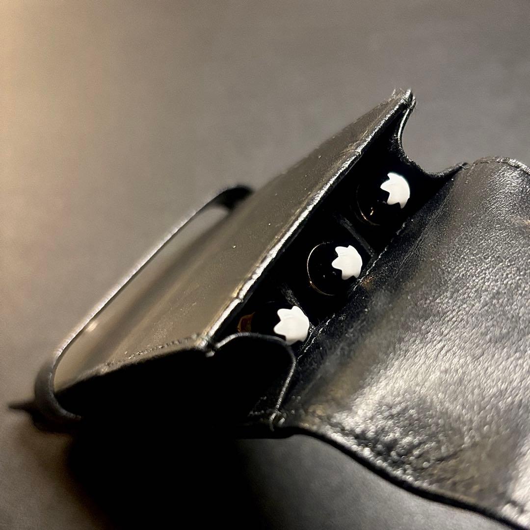 MONTBLANC モンブラン★レザーペンケース シエナ 3本差し 黒 ブラック