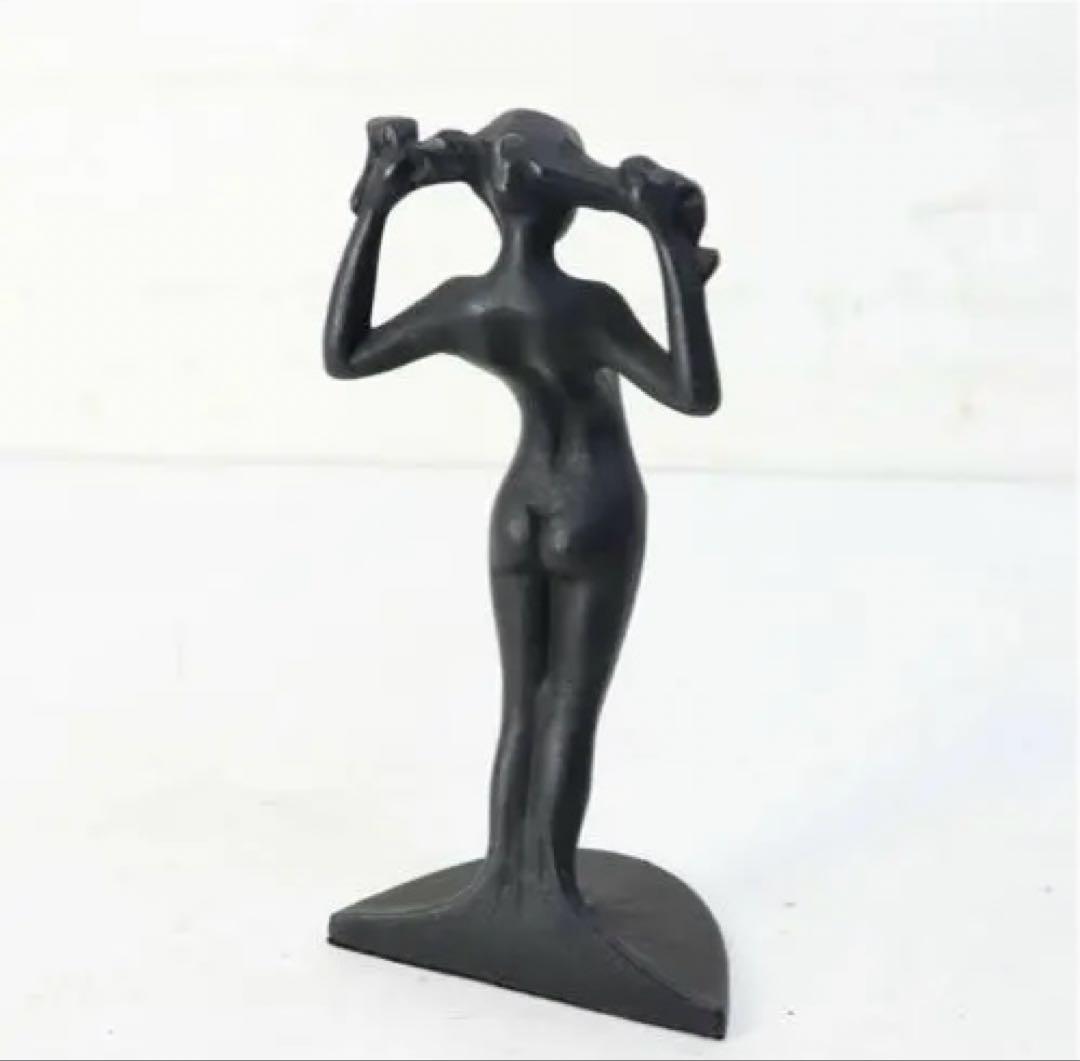 滝 錬太郎 北海道のいわね大橋モニュメントの姉妹像　アート　置物　限定価格　希少