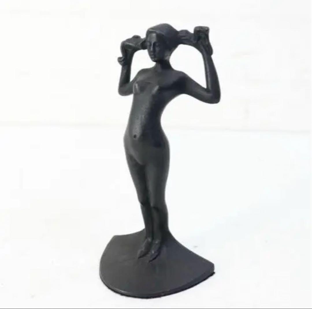 滝 錬太郎 北海道のいわね大橋モニュメントの姉妹像　アート　置物　限定価格　希少