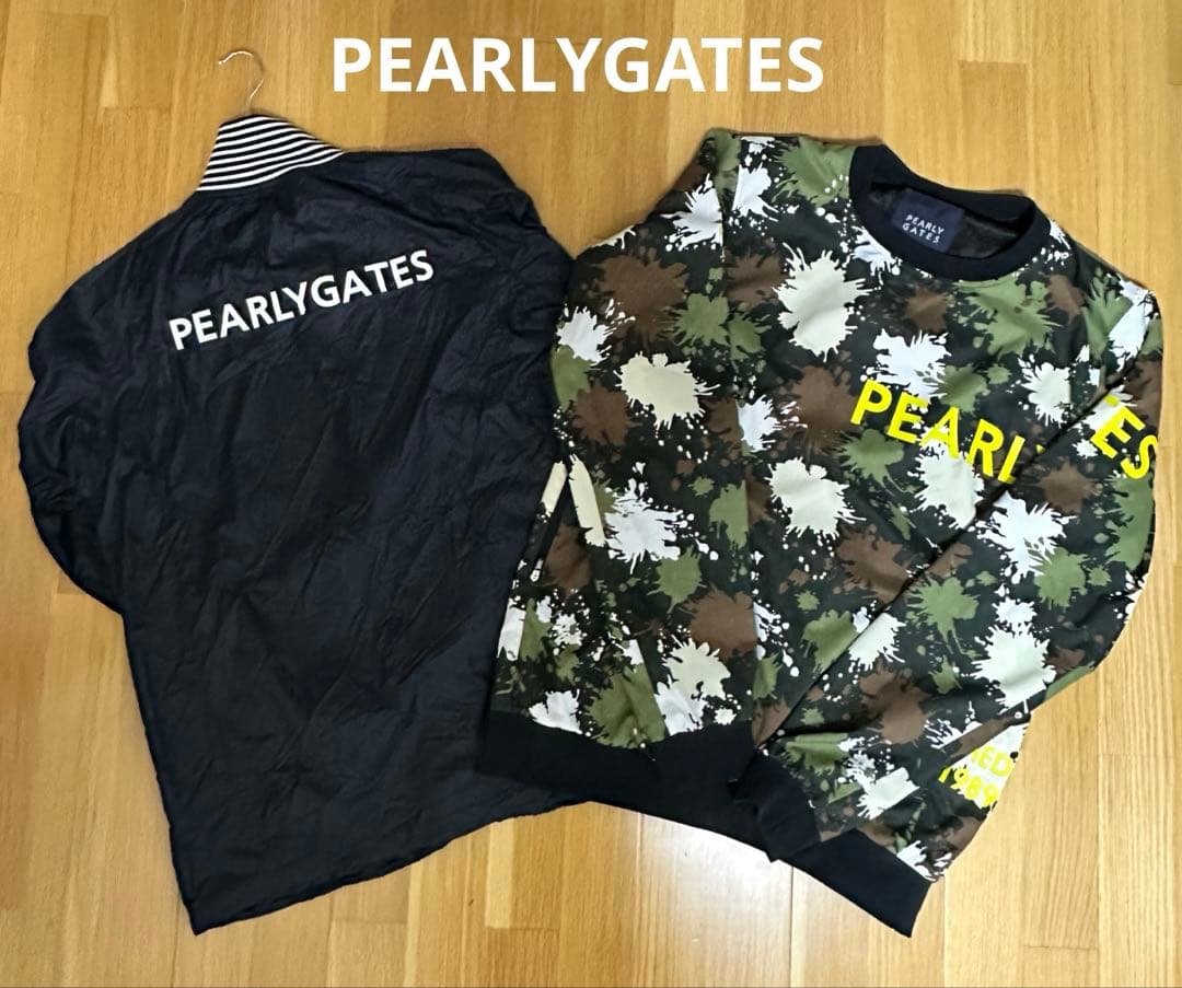 PEARLYGATES ゴルフ長袖ジャケットブルゾンセット　size、XL