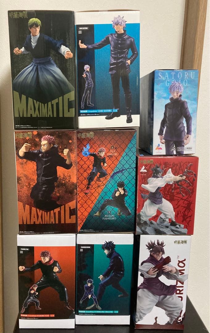 呪術廻戦フィギュア9点 禪院直哉 五条悟 虎杖悠仁 伏黒恵 脹相 Gojo