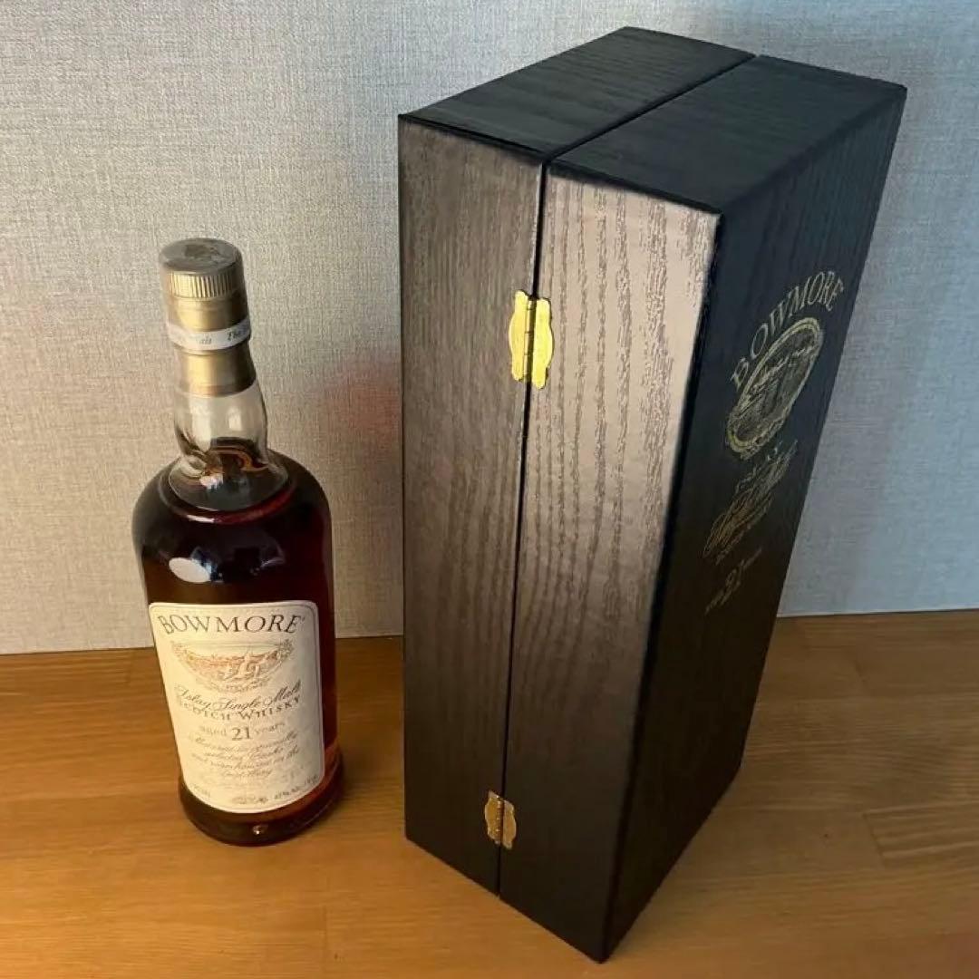 ボウモア 21年 カモメラベル 750ml 43% 箱付　古酒