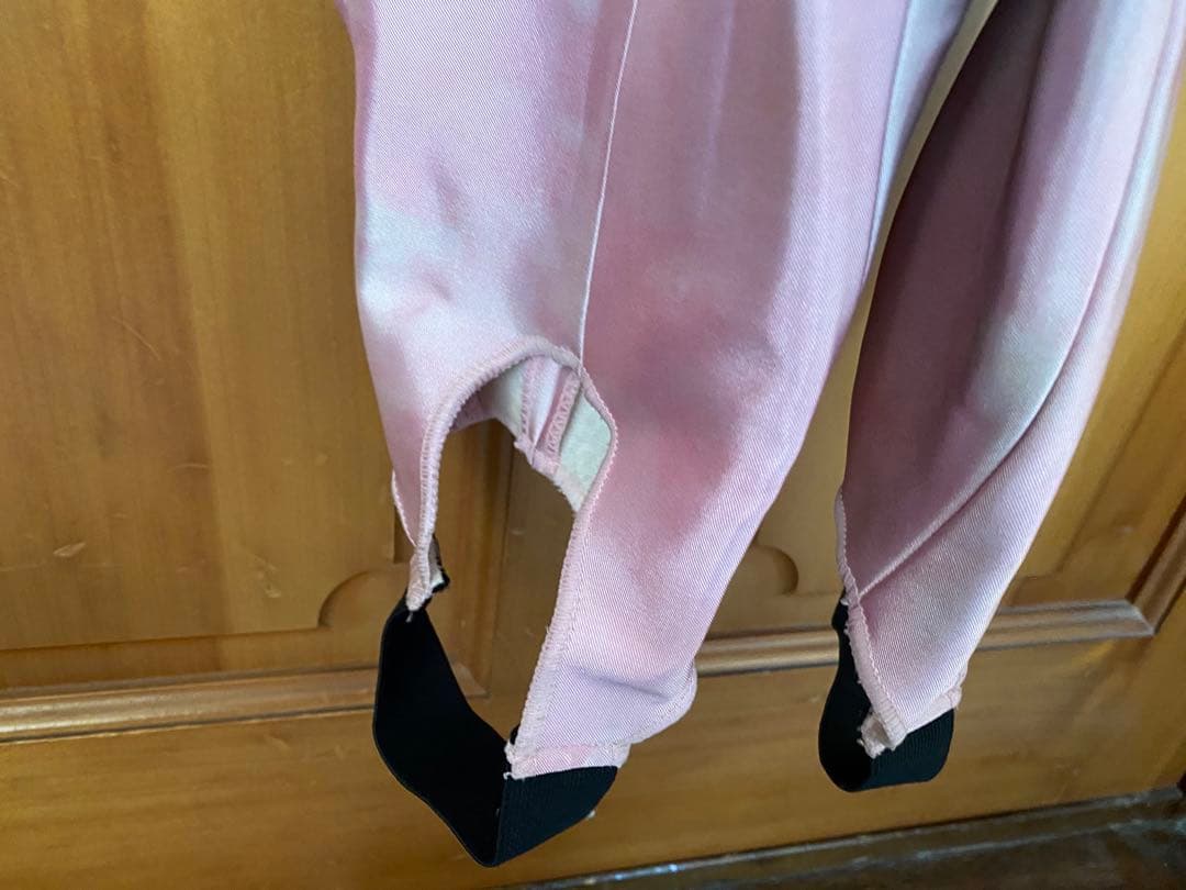 レディースM　90年代初期　スキーウェア　花柄　ピンク　上下　下のみジャパーナ