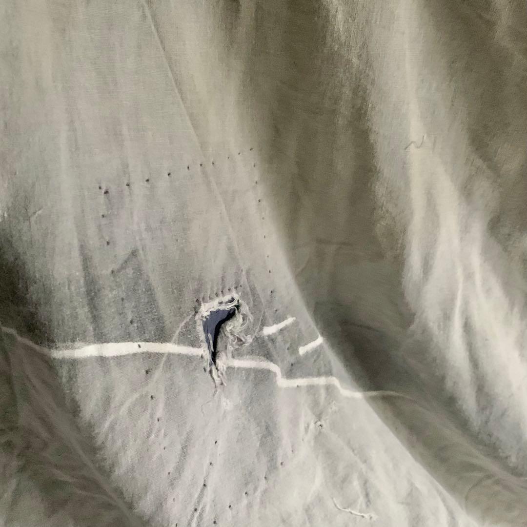 古い 木綿 筒描き 布団皮？ 古布 古道具 アンティーク