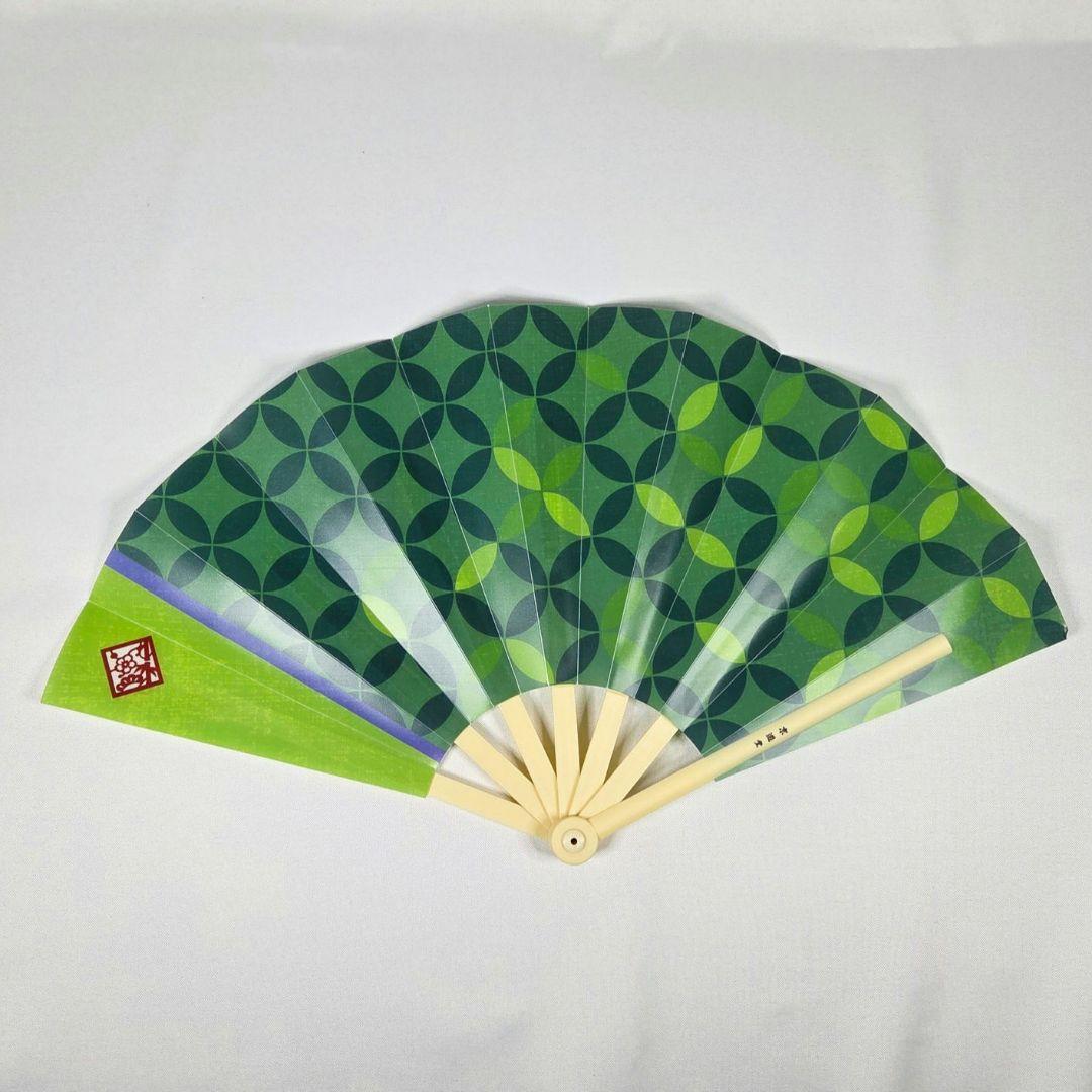 京遊堂 本格投扇興 一式セット 強化扇子緑色