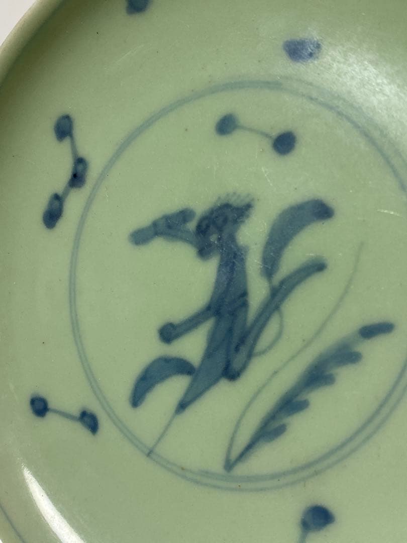 骨董品　中国磁器　大化年製　青磁 染付 レア　希少　コレクション