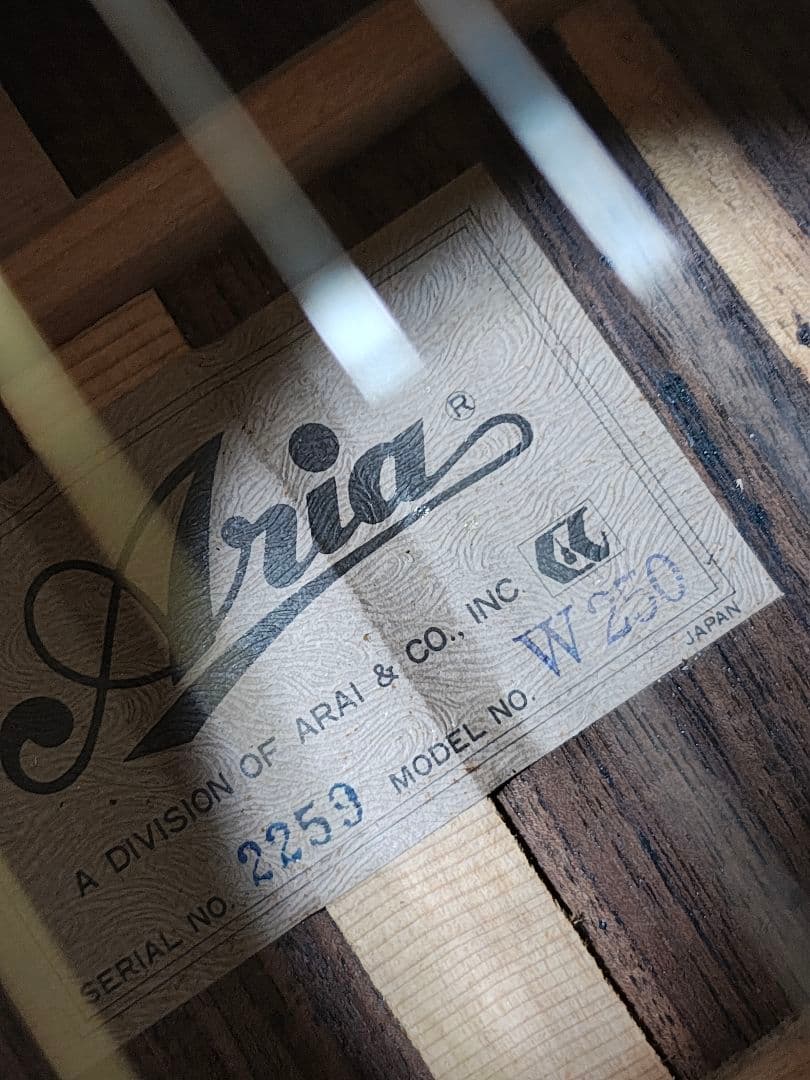 JAPANビンテージ Aria W-250/オマケ付き