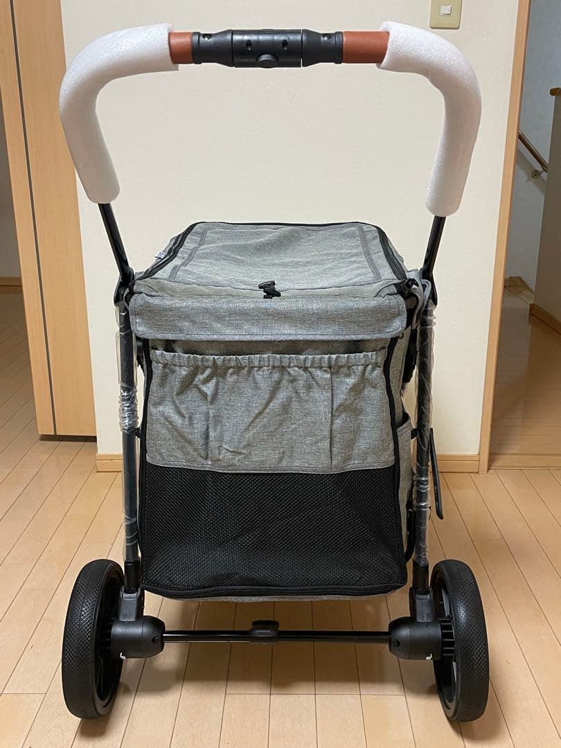 折りたたみペットカート グレー