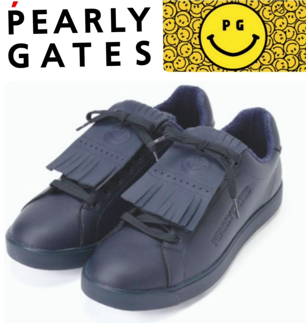 パーリーゲイツ　キルトタンローカット ゴルフシューズ　牛革レザ