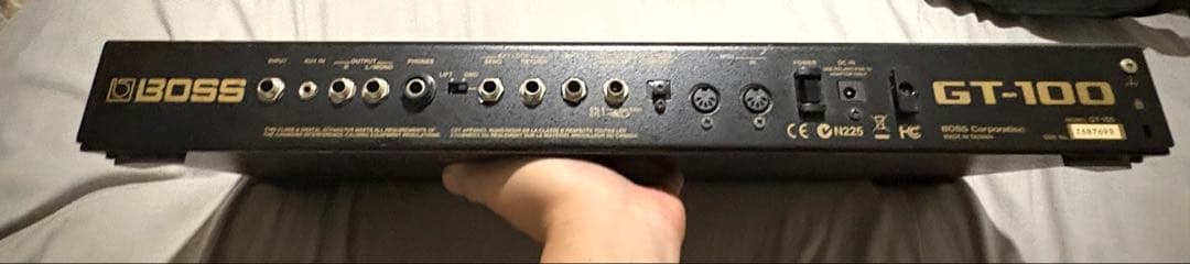 BOSS GT-100 マルチエフェクター 純正アダプター ソフトケース付き