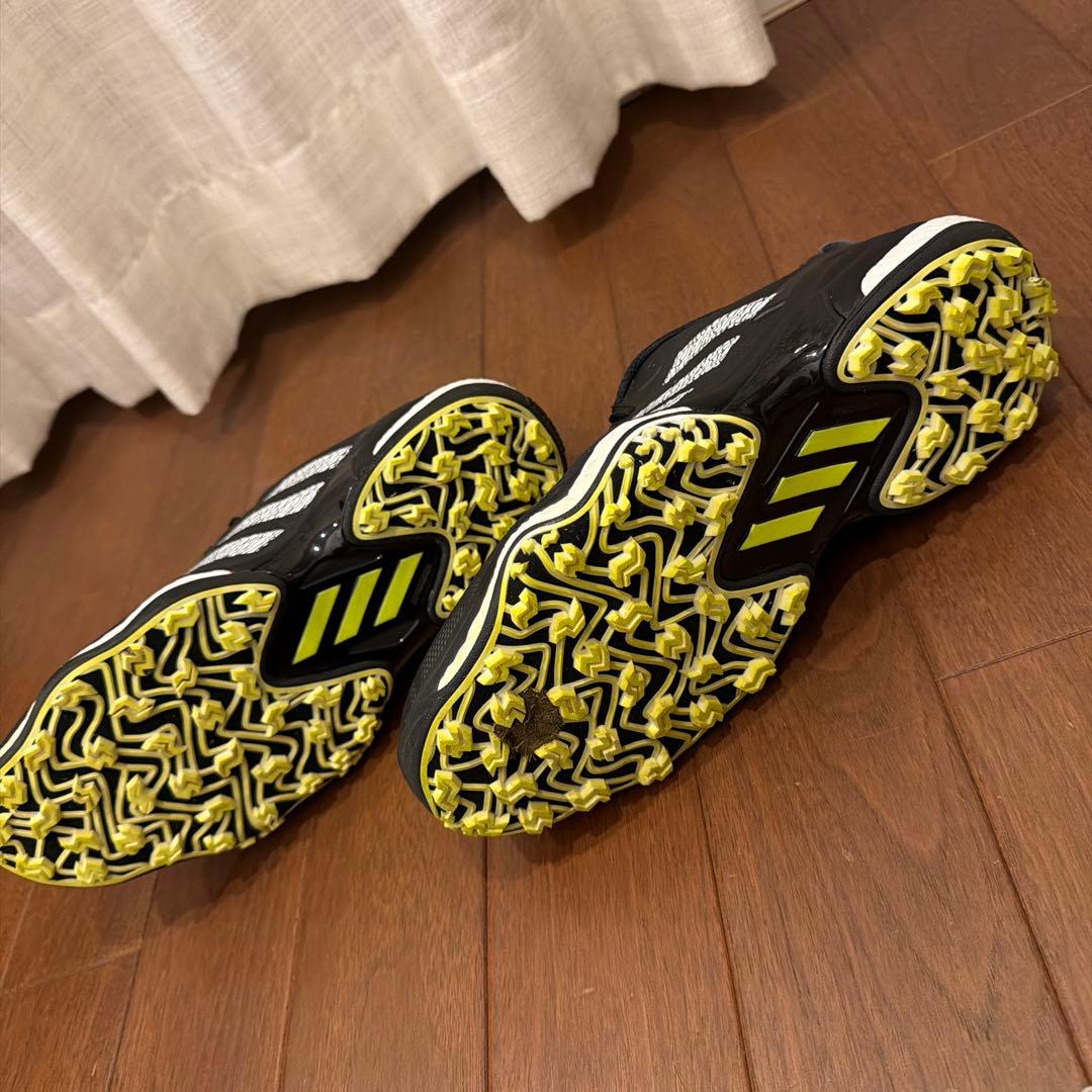 新品同様 adidas コードカオス25 ブラック/ホワイト/レモン 27.0