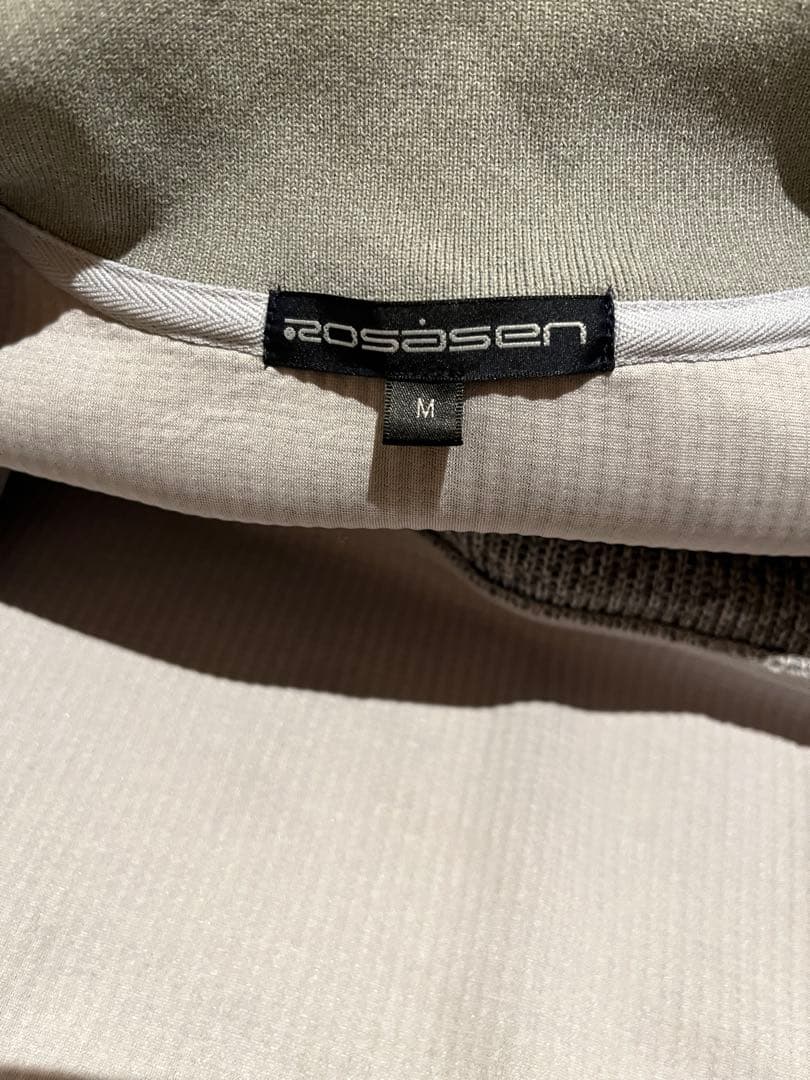 ROSASEN ニットジャケット クォーターゲージブルゾン ゴルフ M グレー