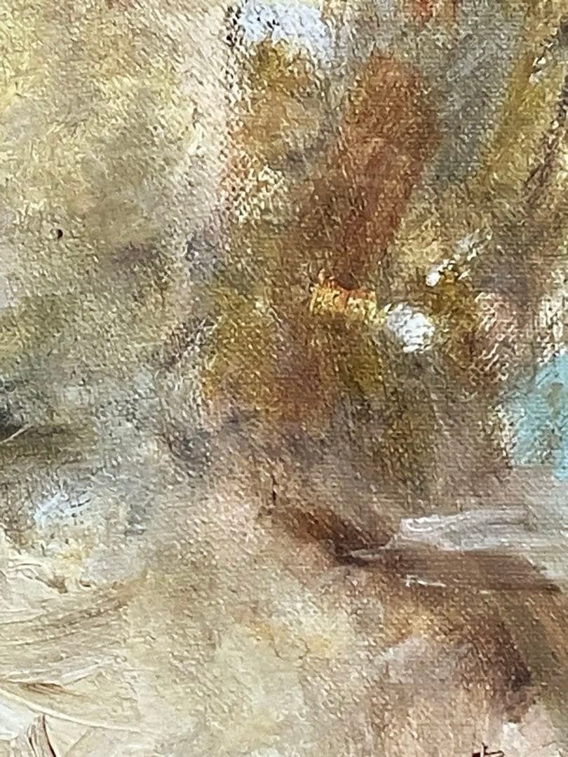 佐藤吉五郎「少女」 SM号 油彩 油絵 絵画 人物画 サムホール 木製額縁