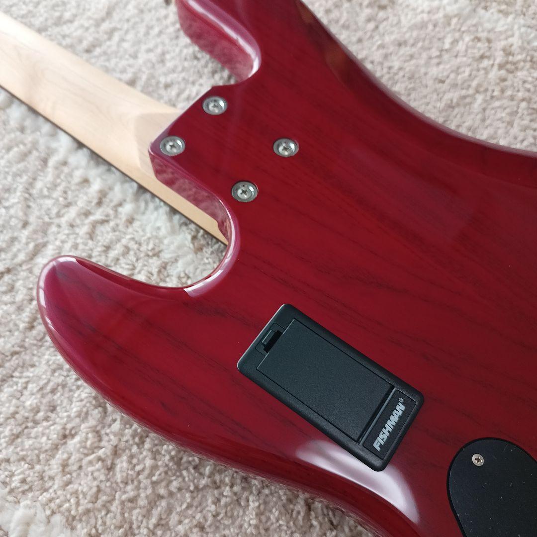 【美品】LAKLAND ベース SK-44-AJ (Black Cherry)