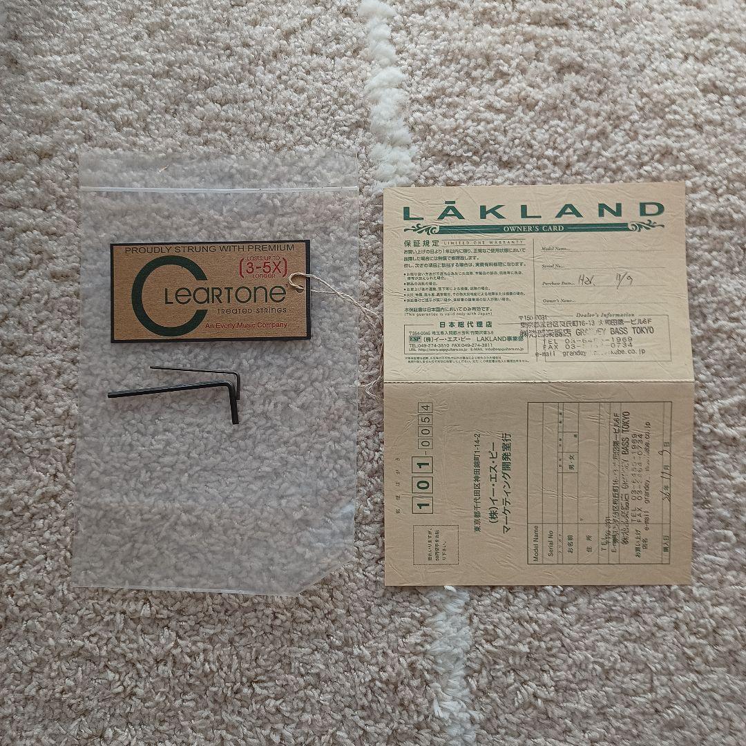 【美品】LAKLAND ベース SK-44-AJ (Black Cherry)