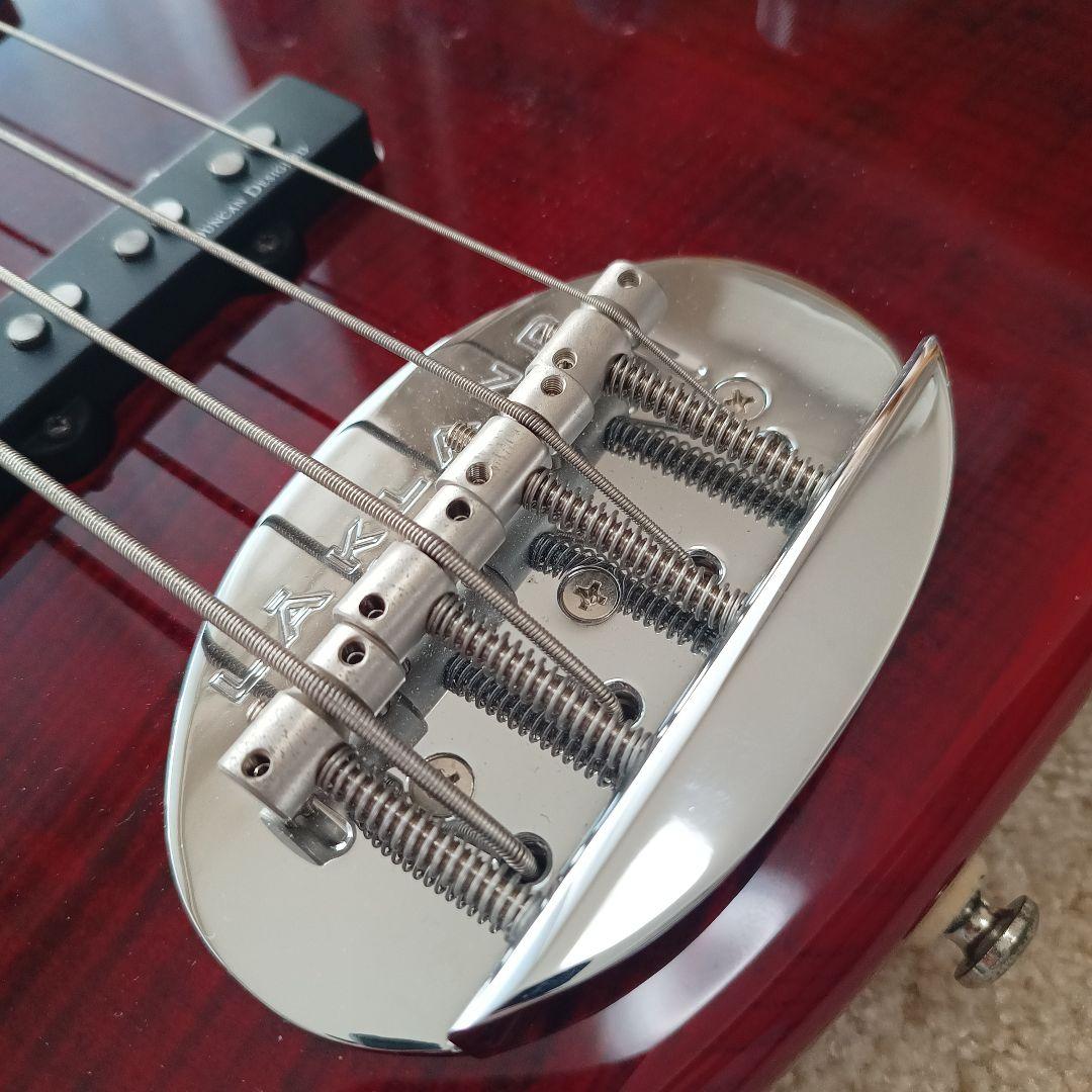 【美品】LAKLAND ベース SK-44-AJ (Black Cherry)