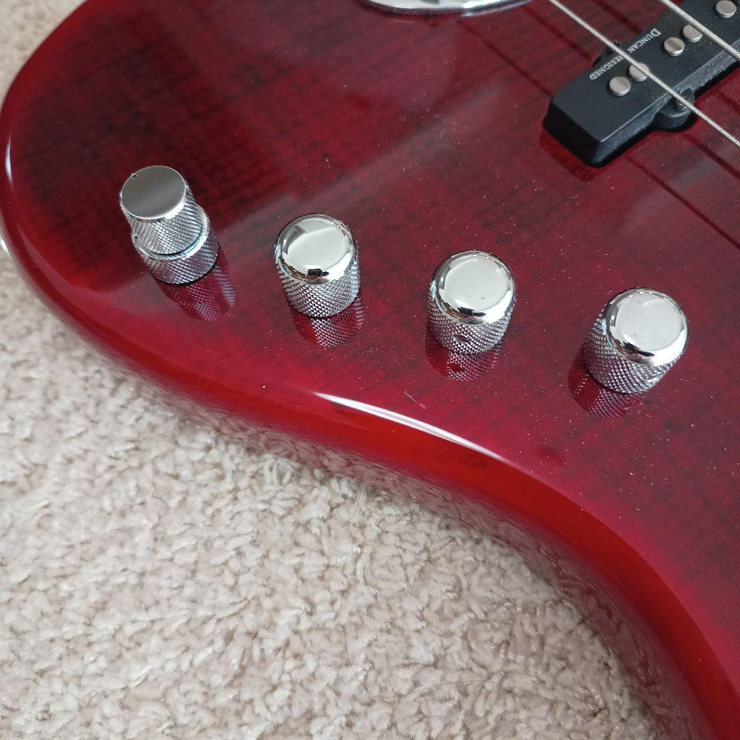 【美品】LAKLAND ベース SK-44-AJ (Black Cherry)