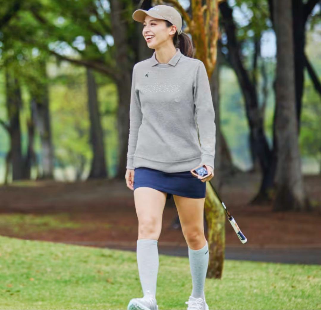 ポロスウェット　ストレッチ　タイトスカート　セットアップ　秋冬　サイズS 新品