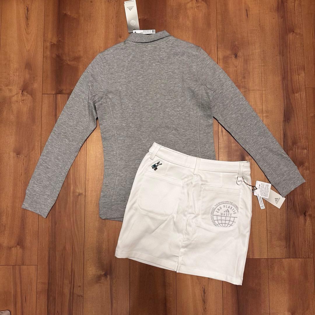 ポロスウェット　ストレッチ　タイトスカート　セットアップ　秋冬　サイズS 新品