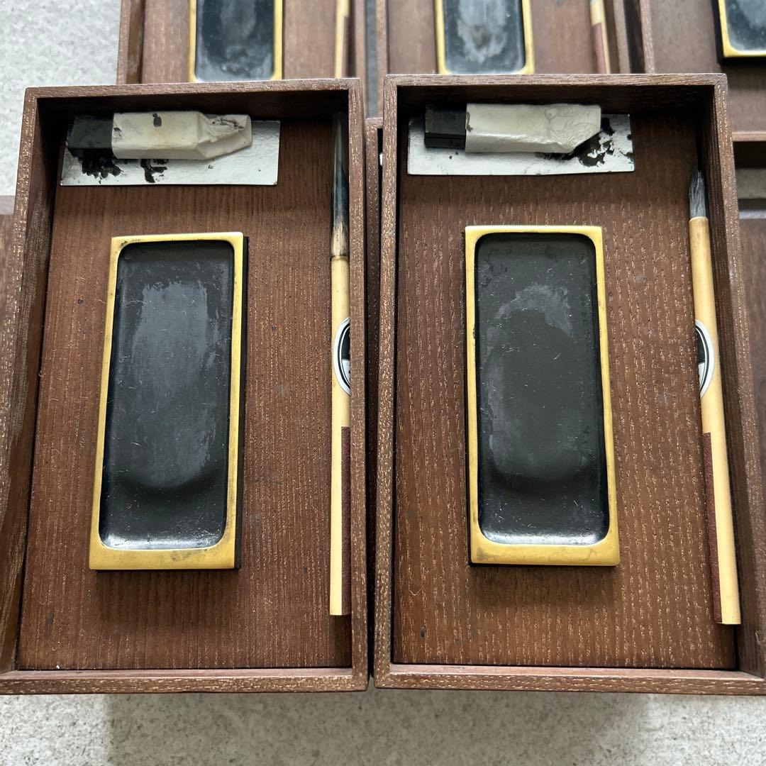 重硯箱　香道具　硯　硯箱　鳩居堂　親硯