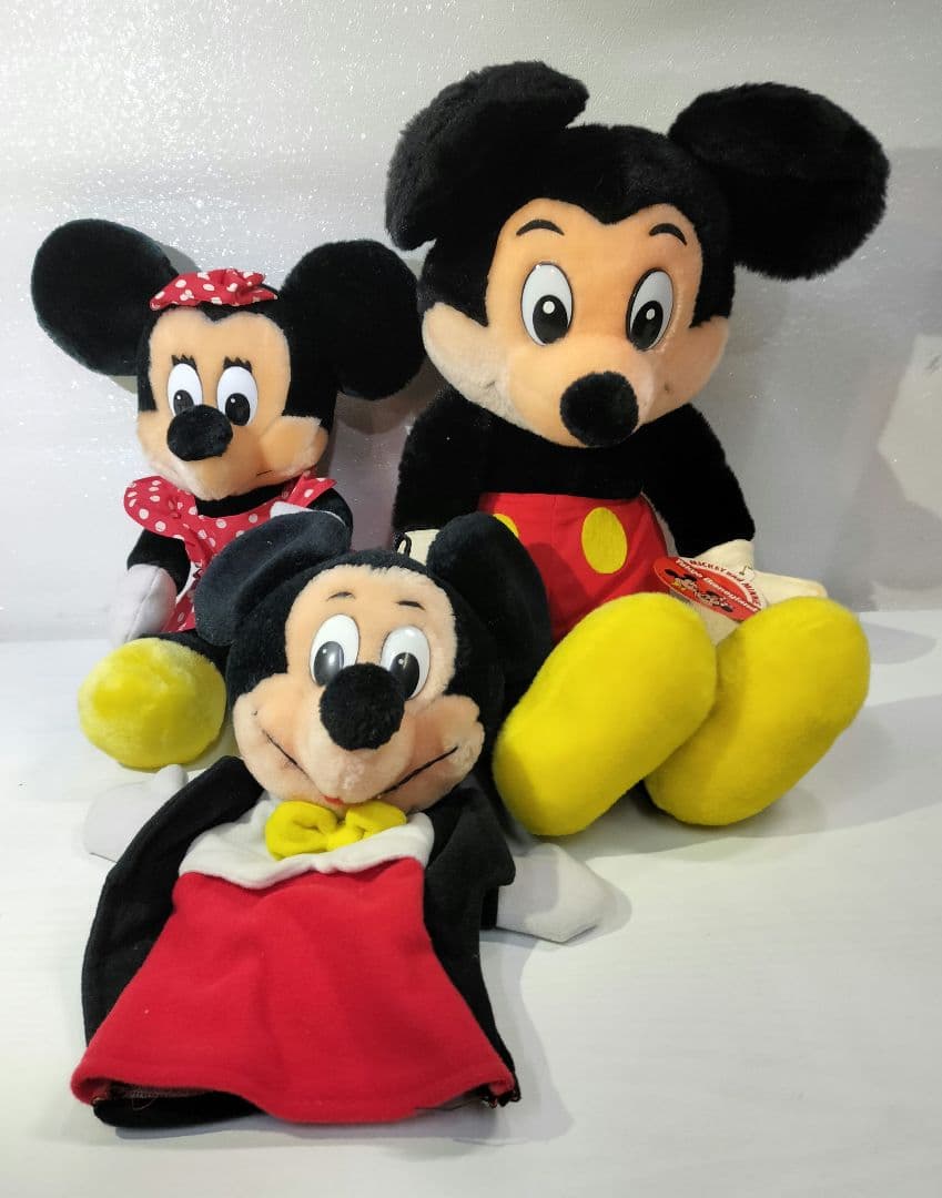 東京ディズニーランド ミッキー・ミニー　マスコット ぬいぐるみ 3点