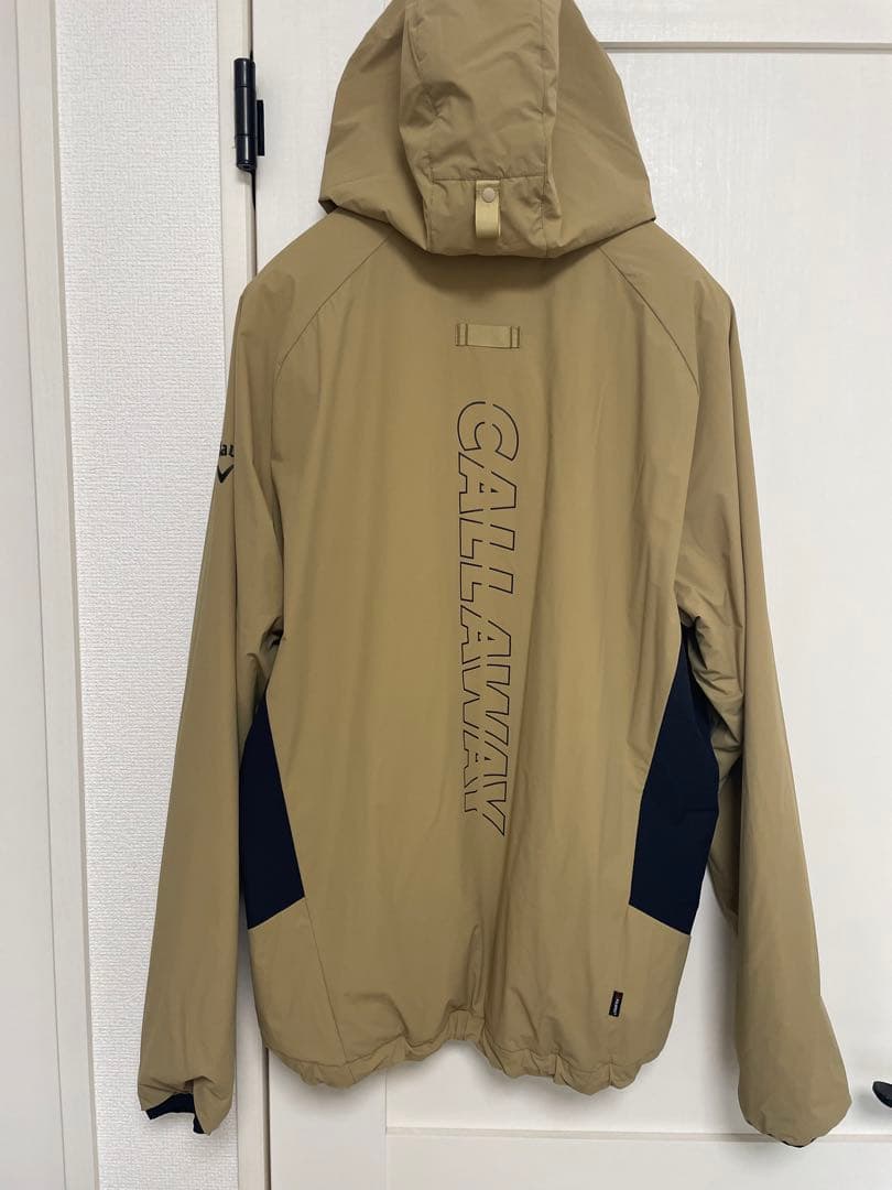 CALLAWAY フード付きジャケット L ベージュ/黒