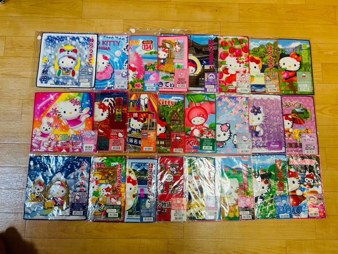 ご当地　キティちゃん　ハンカチ