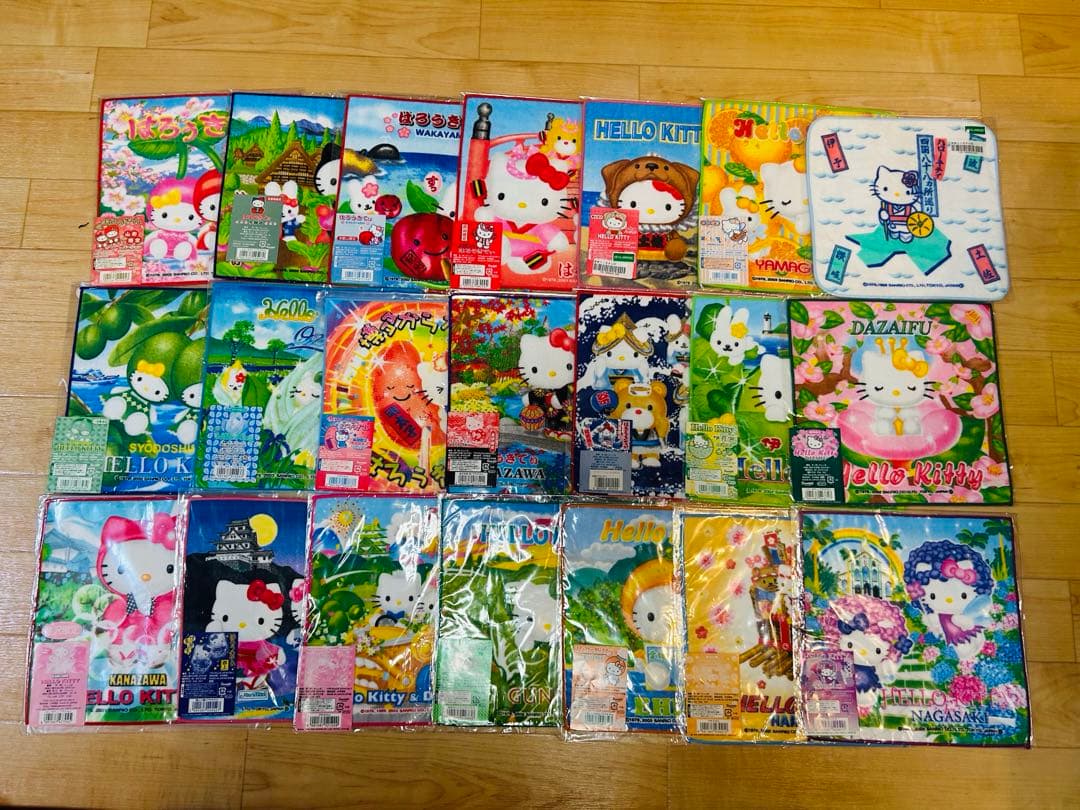 ご当地　キティちゃん　ハンカチ