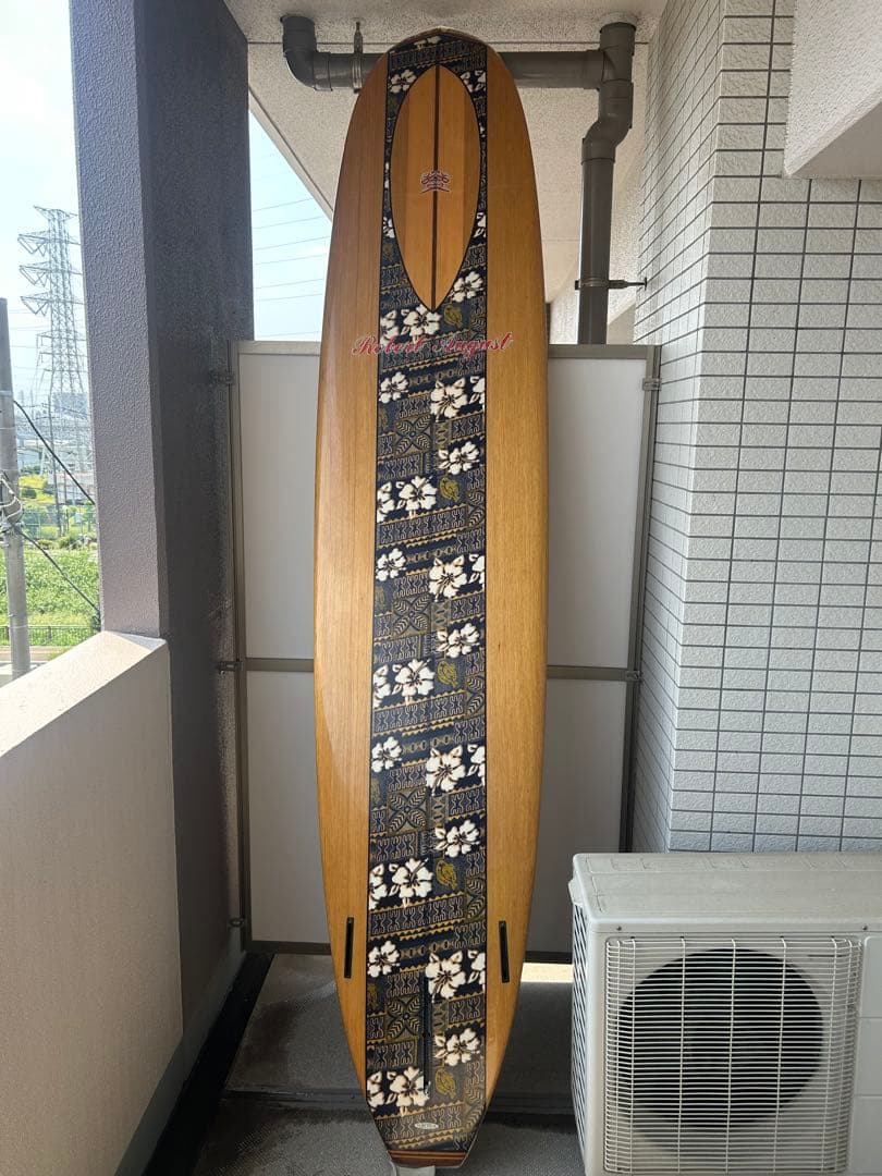 【引取限定】ロバートオーガスト サーフテック ウッド ロングボード 9.6