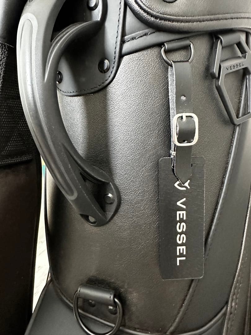 【超美品】Vessel ブラックキャディバッグ