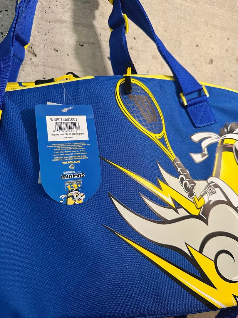 BTS JIN 愛用 ミニオンズ　ウィルソン　テニス　ラケットバッグ　新品　ジン