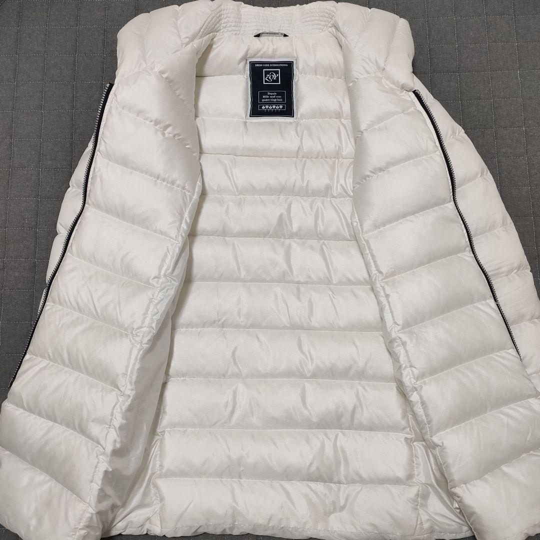 ZOY　ゾーイ　ゴルフ　ダウンコート　ジャケット　ダブルジップ　ホワイト　40