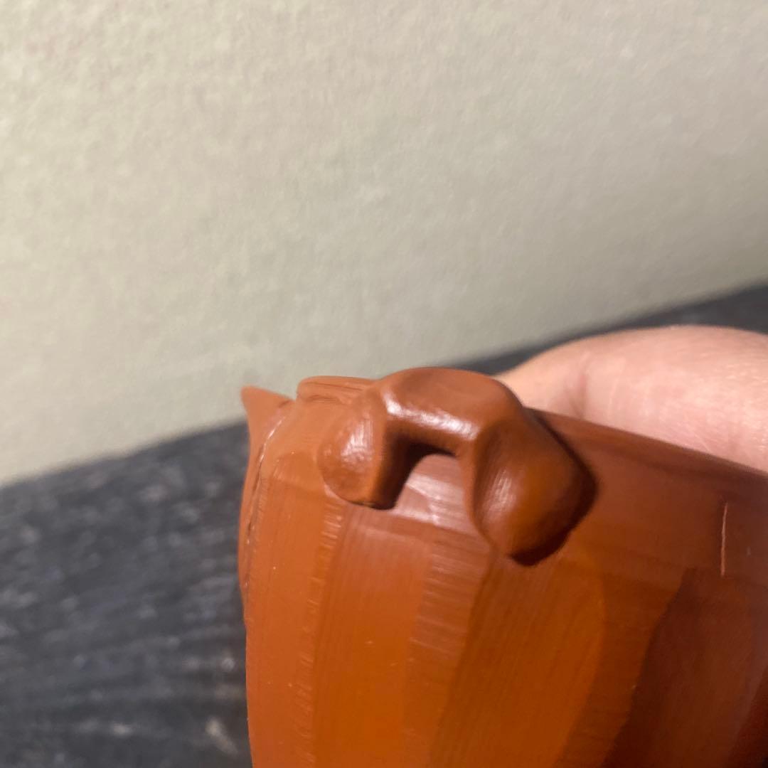 杉江木仙作　常滑急須 小型 朱泥　宝瓶　茶注B