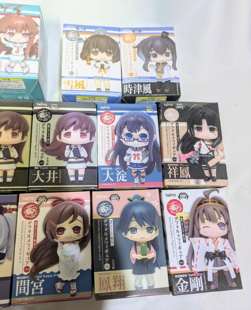 TAITO艦隊これくしょん　デフォルメフィギュア　コップのフチフィギュア14点