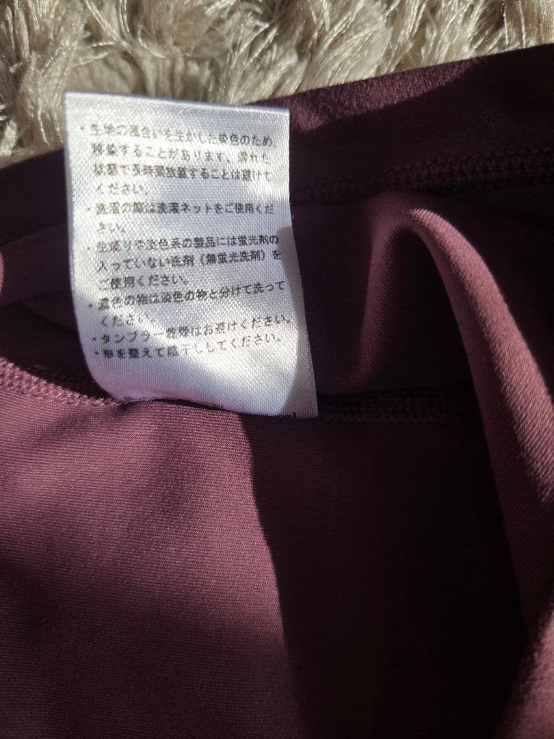 LAVAホットヨガウェア 破格値!パープルタンクトップと黒レギンスセットsサイズ