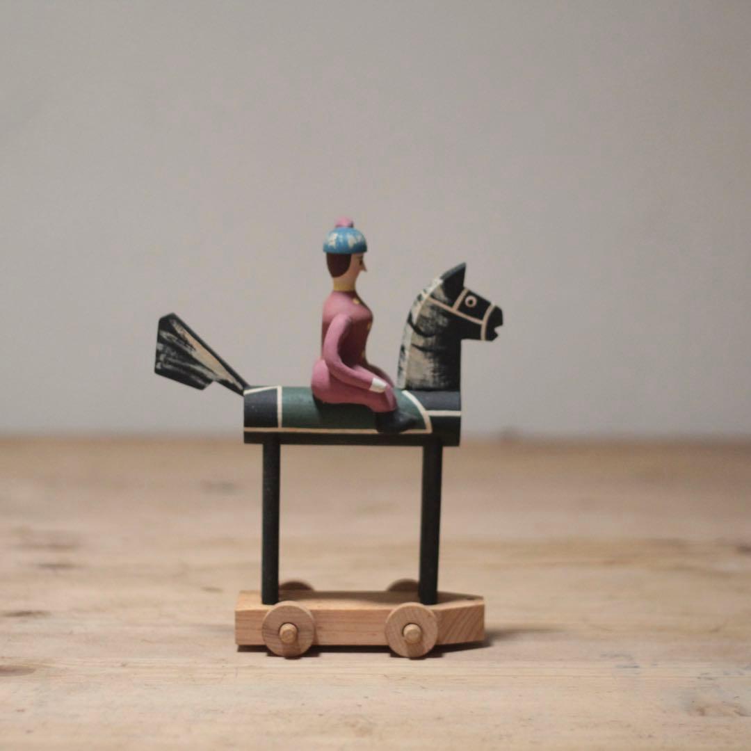 チェコスロバキア 民芸 郷土玩具 馬乗りご婦人 古道具 アンティーク オブジェ