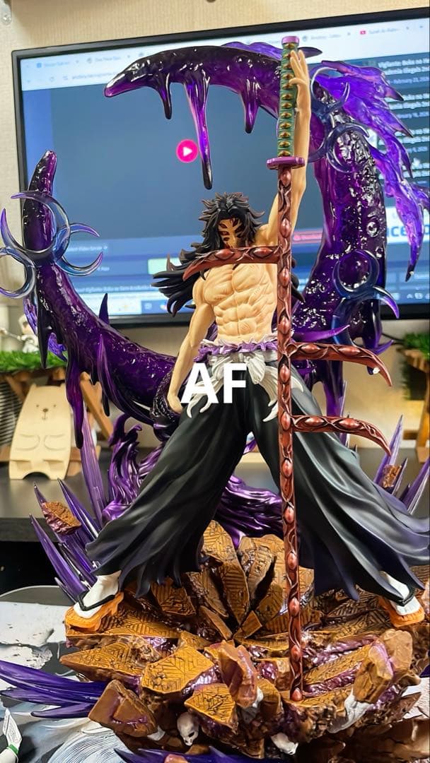 45cm 鬼滅の刃 黒死牟 フィギュア ガレージキット